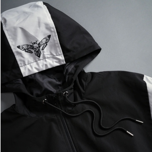 HESH BROLIC UNISEX TRACK JACKET IN BLACK/WHITE - Picture 9 of 12